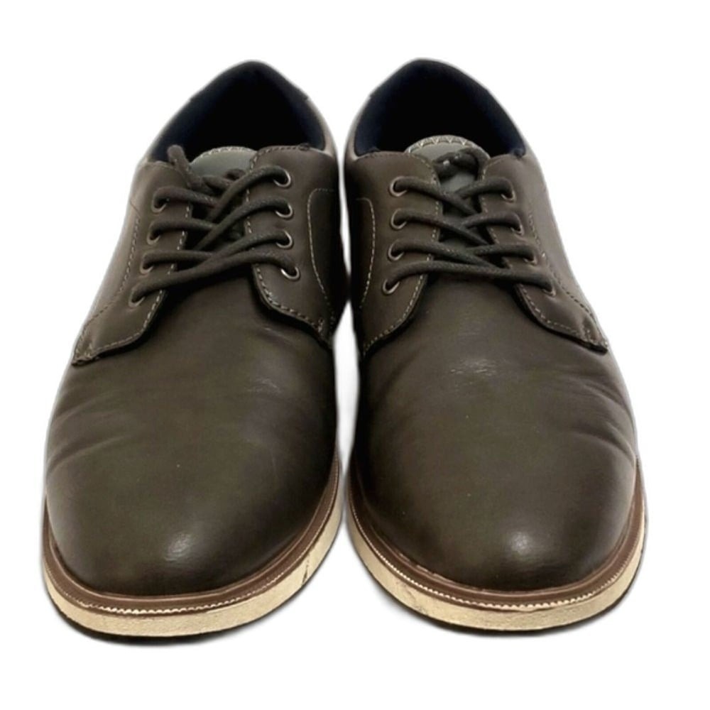 Dress Shoes Casual Lace Up Comfort Brown Oxford Style Man Size